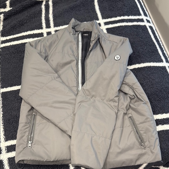 Vuori Gray Puffer Jacket - Picture 1 of 6